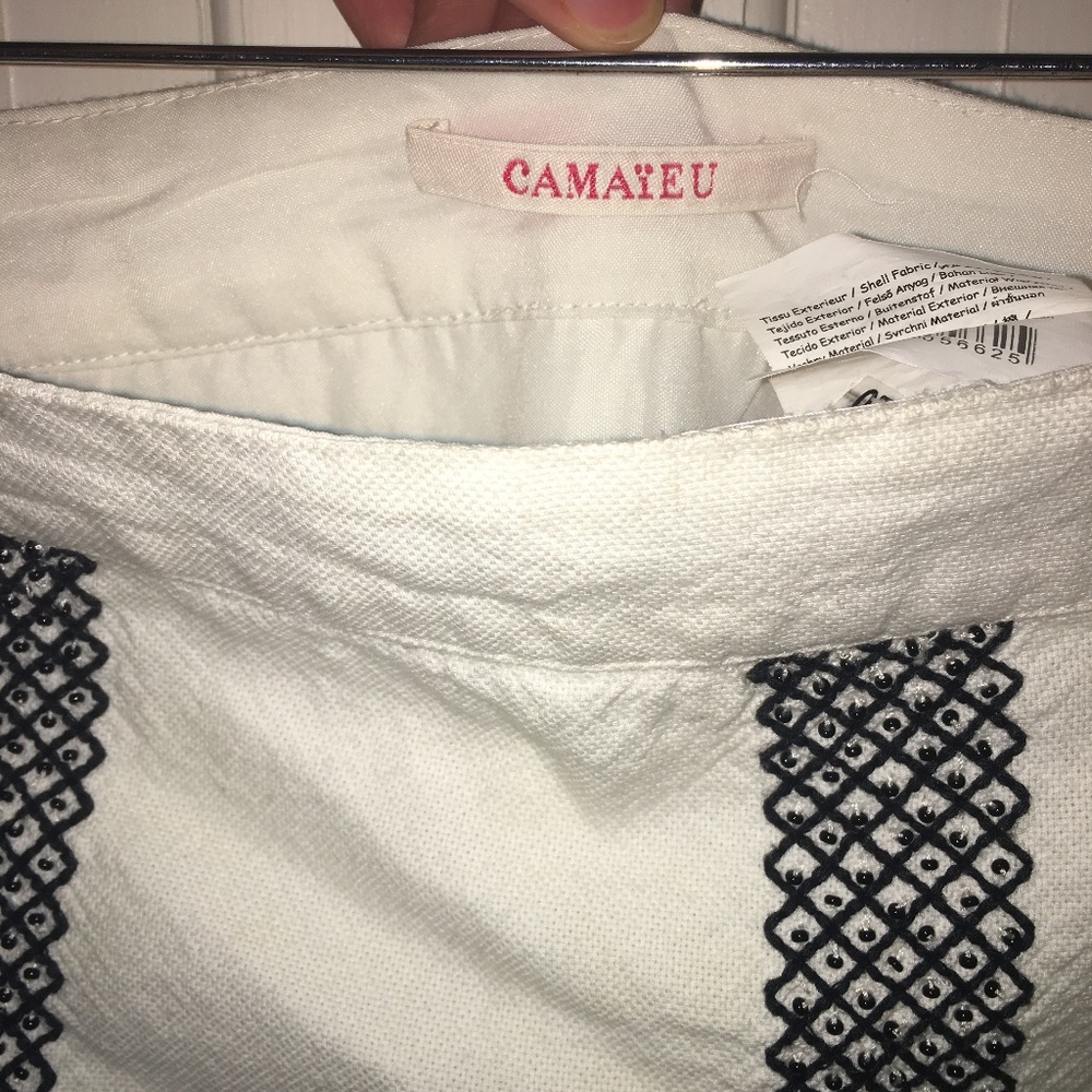 Camaieu White Pencil Skirt - Picture 2 of 4